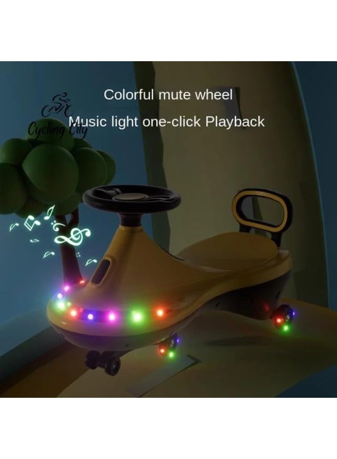 CellElection Music & Light Wiggle Swing Ride for Kids – Pink Plasma Car – No Pedals, No Batteries - Image 3